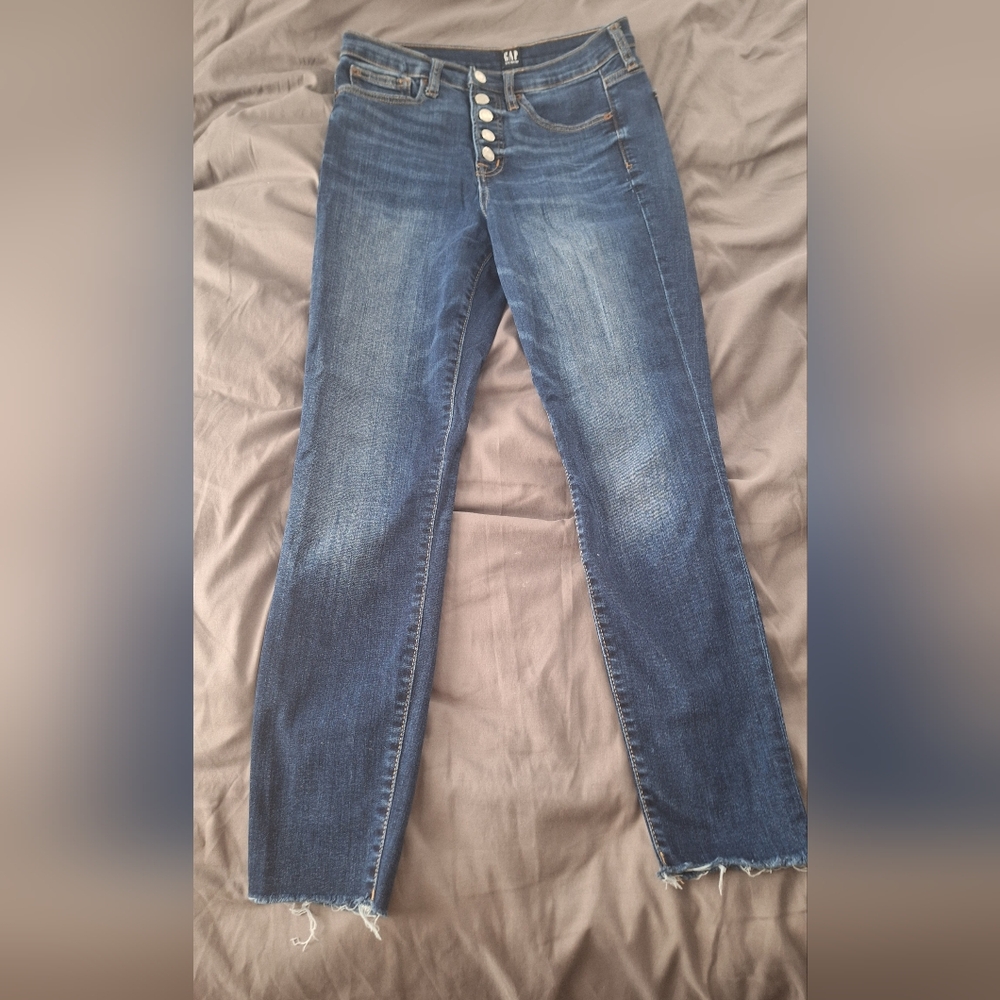 Gap True Skinny Button Fly Jeans , Size 28